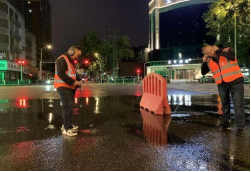 襄陽中環公司連夜搶修保障市民正常用水